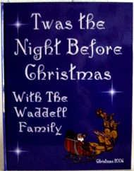 hard bound Book Cover for the Twas the night before christmas - A visit from St. Nick.